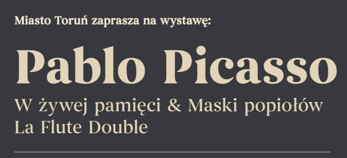 Wystawa Pablo Picasso – W żywej pamięci & Maski popiołów La Flute Double